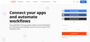 Zapier for connecting all your tools.