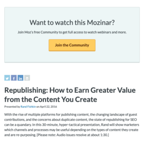 Republishing: How to Earn Greater Value from the Content You Create
