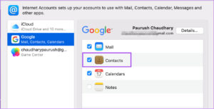 sync iphone contacts to google account